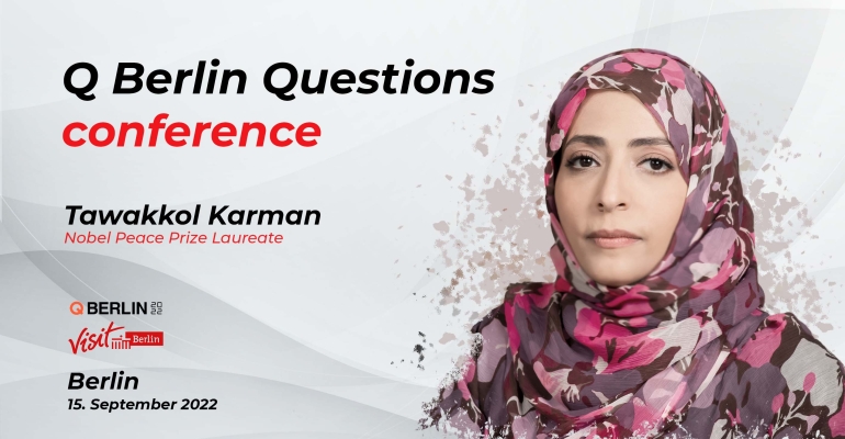 توكل كرمان تشارك في مؤتمر دولي تستضيفه العاصمة الألمانية برلين